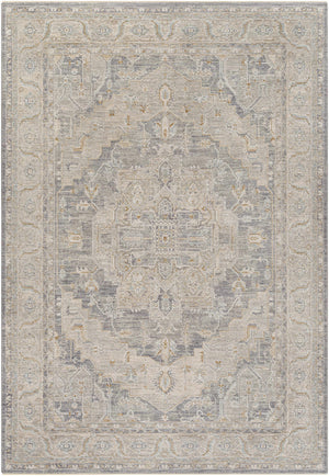 Ulubey Distressed Gray Area Rug