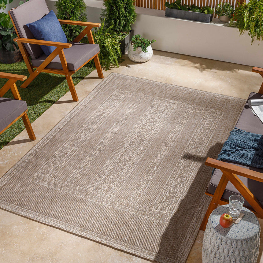 Unidos Beige Area Rug - Promo