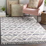 Upham High/Low Pile Rug with Tassels - Clearance