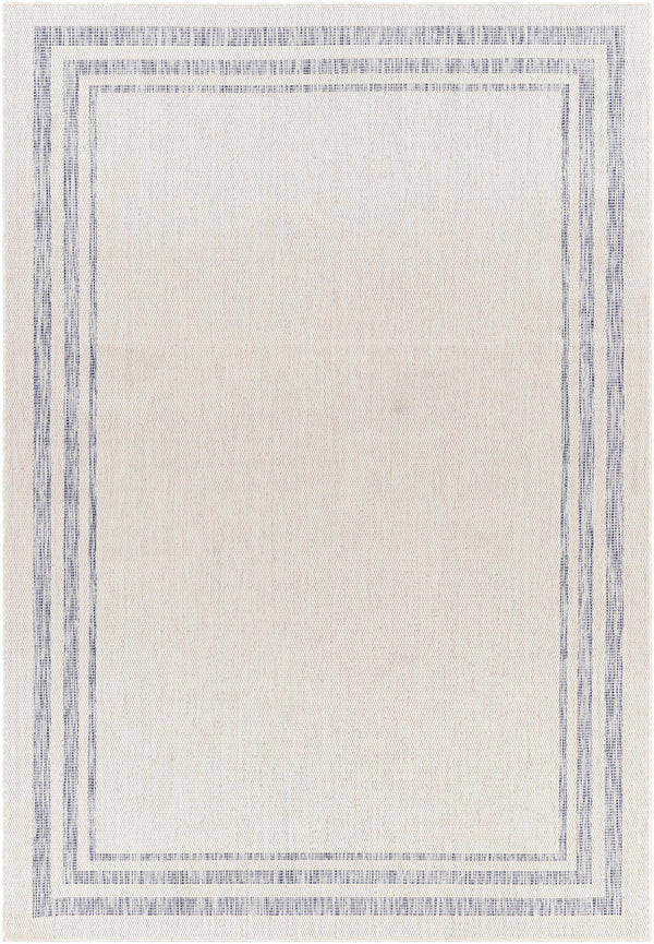 Teja Cream & Blue Area Rug