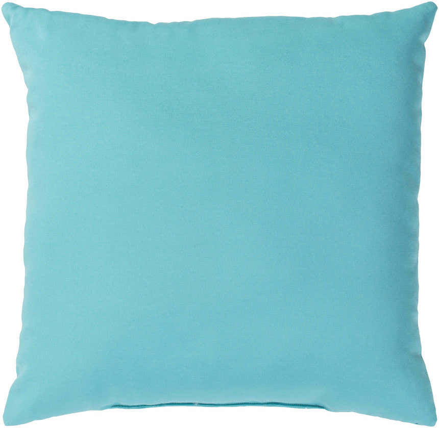 Vaiden Aqua Square Outdoor Throw Pillow - Clearance