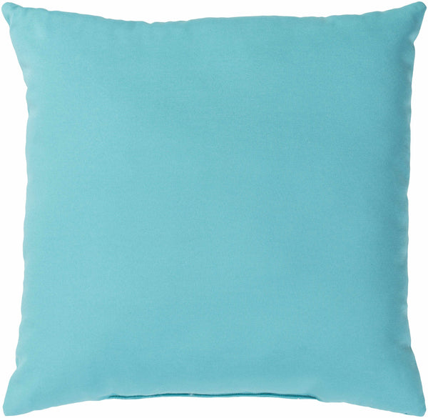 Vaiden Aqua Square Throw Pillow - Clearance