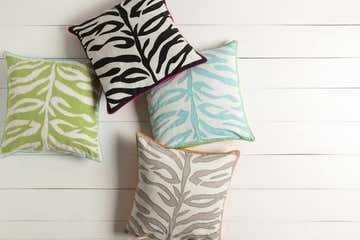 Hawkinge Gray Zebra Pattern Throw Pillow - Clearance