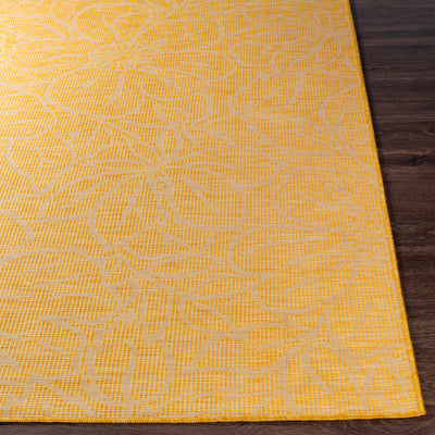 Valmora Yellow Floral Outdoor Rug - Clearance