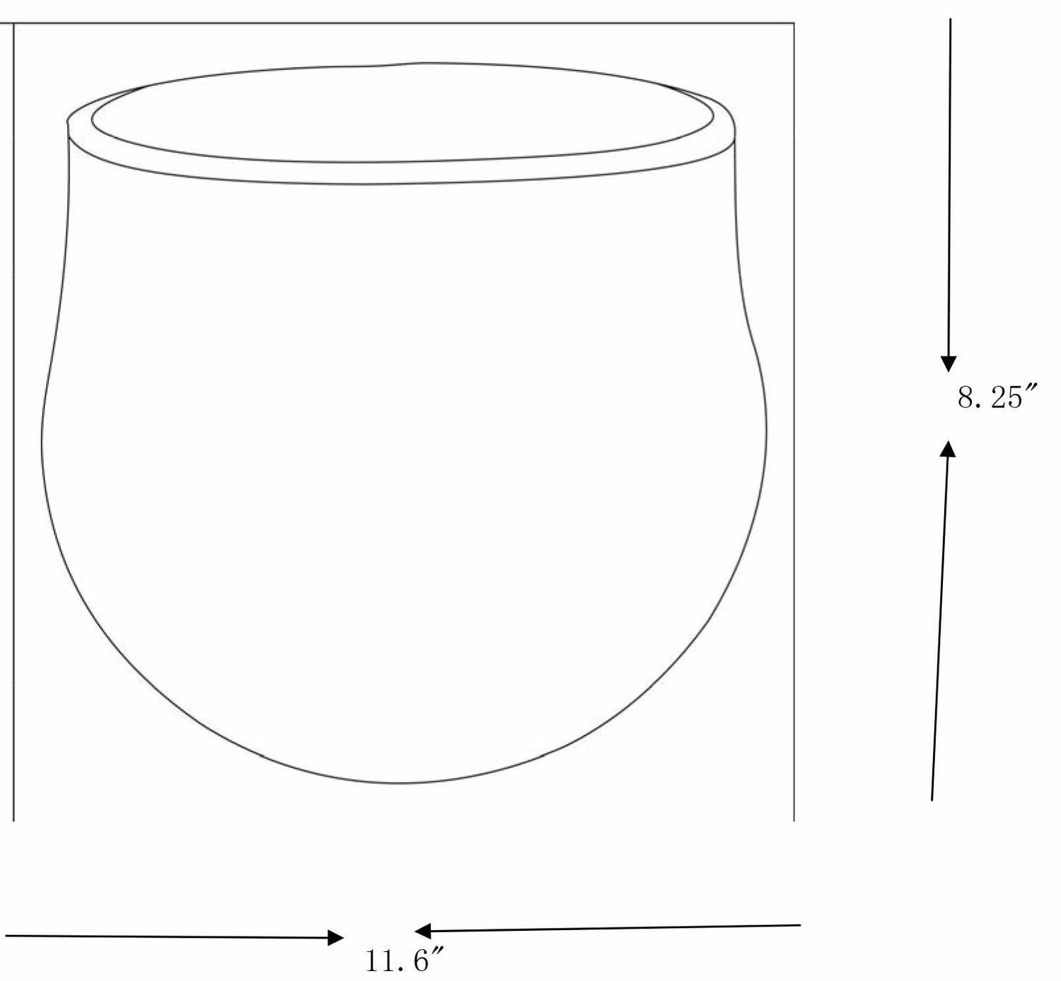 Orehovica 12" Cement Outdoor Planter