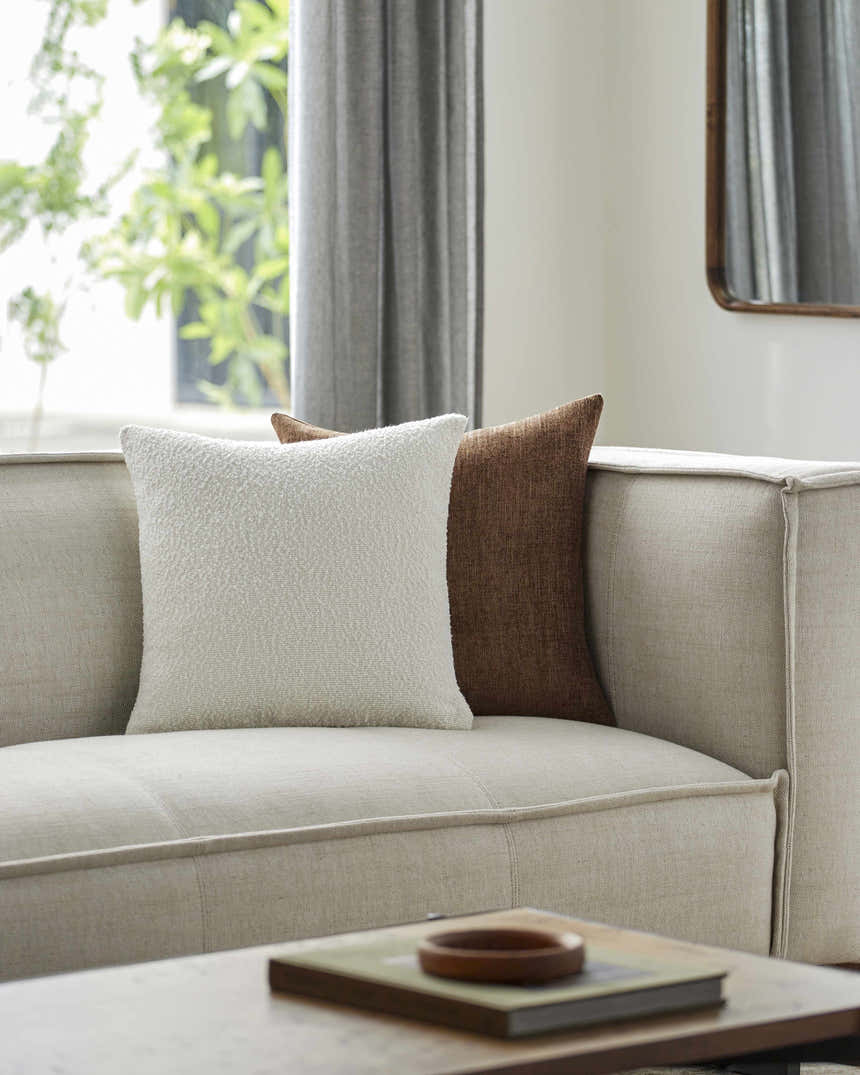 Vedat Ivory Throw Pillow - Clearance
