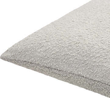 Vedat Pebble Gray Throw Pillow