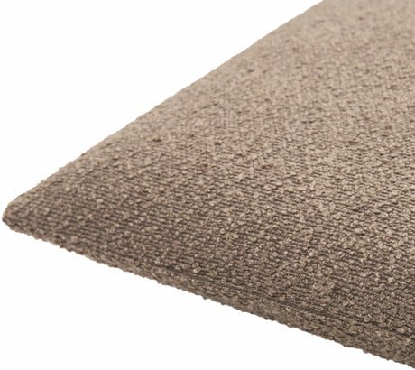 Vedat Earthy Brown Throw Pillow