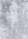 Close-up of the Victorias Area Rug. Contemporary design in charcoal, cream, light gray, and taupe. Machine woven polyester rug. Design-Rectangle-5373