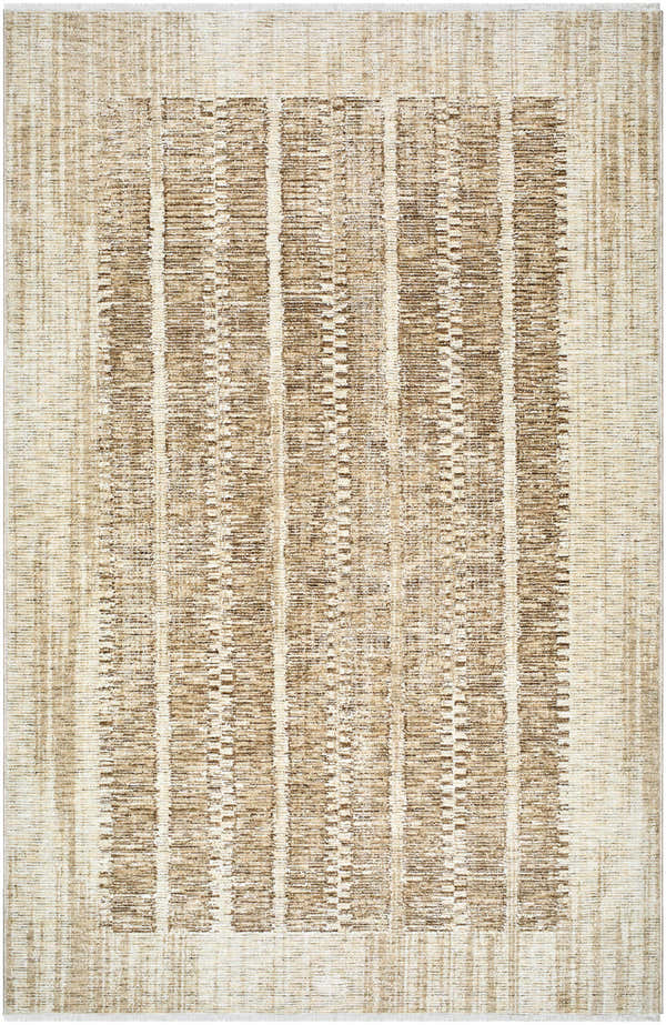 Close-up of the Vasha Area Rug. Dark red and white rug with a contemporary, linear design. Design-Rectangle-57