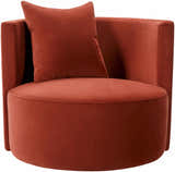 Vendychany Burgundy Swivel Chair - Clearance
