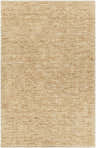 Close-up of the hand-loomed Vezirhan Area Rug. Rectangle shape with peach and dark red tones. Cotton and wool texture. Design-Rectangle-576