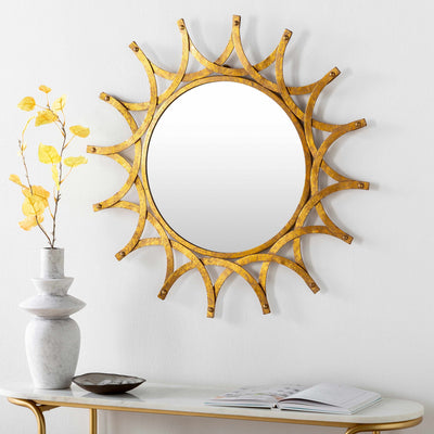 Vivi Gold Metal Mirror