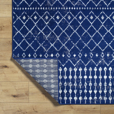 Scandi Navy All Over Pattern Rug