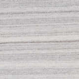 Close-up of the hand woven Villasis Area Rug showing gray, beige, and off white horizontal stripes. Swatch