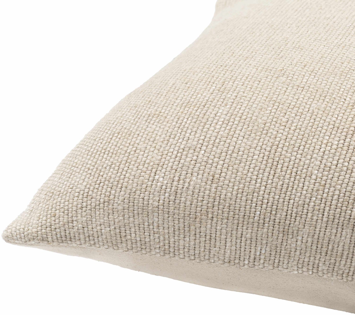 Evan Oatmeal Square Throw Pillow - Clearance
