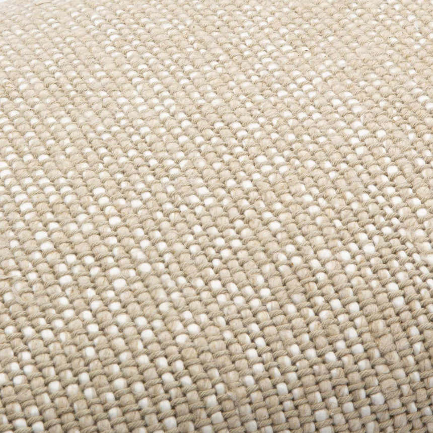Evan Oatmeal Square Throw Pillow - Clearance
