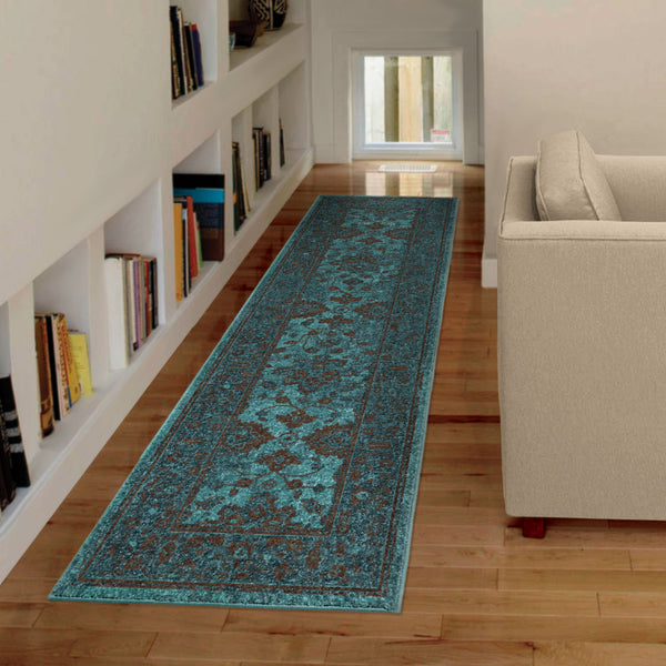 Spoleto Ethnicagra Blue Clearance Rug