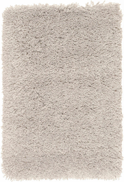 Tingly Solid Beige Shag Rug