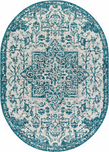 Teal Kilmacolm Indoor & Outdoor Area Rug - Clearance
