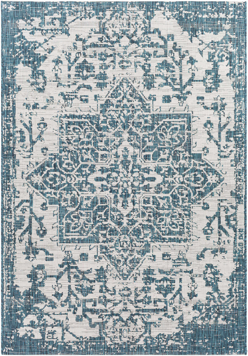 Teal Kilmacolm Indoor & Outdoor Area Rug - Clearance