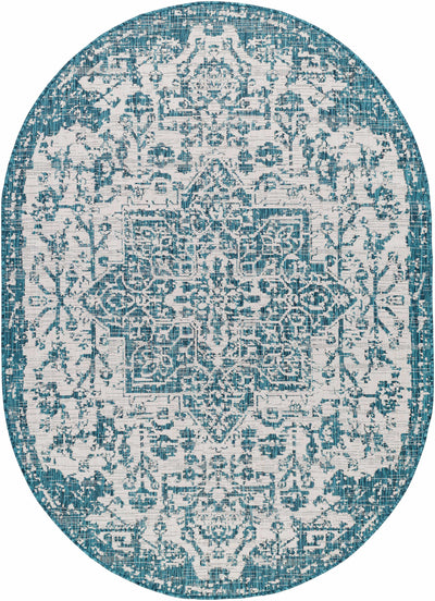 Teal Kilmacolm Indoor & Outdoor Rug - Clearance