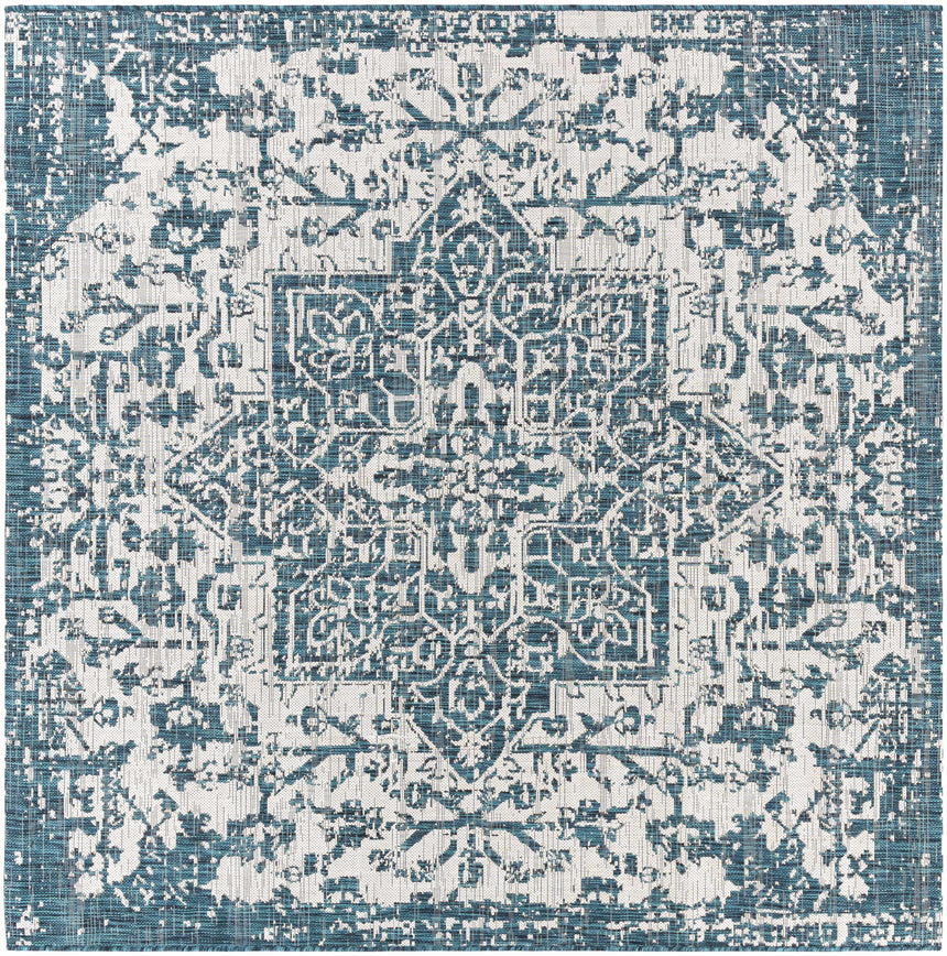 Teal Kilmacolm Indoor & Outdoor Area Rug - Clearance