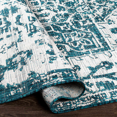 Teal Kilmacolm Indoor & Outdoor Rug - Clearance