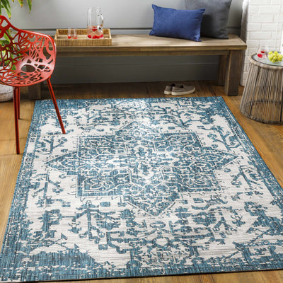 Teal Kilmacolm Indoor & Outdoor Rug - Clearance