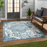 Teal Kilmacolm Indoor & Outdoor Area Rug - Clearance