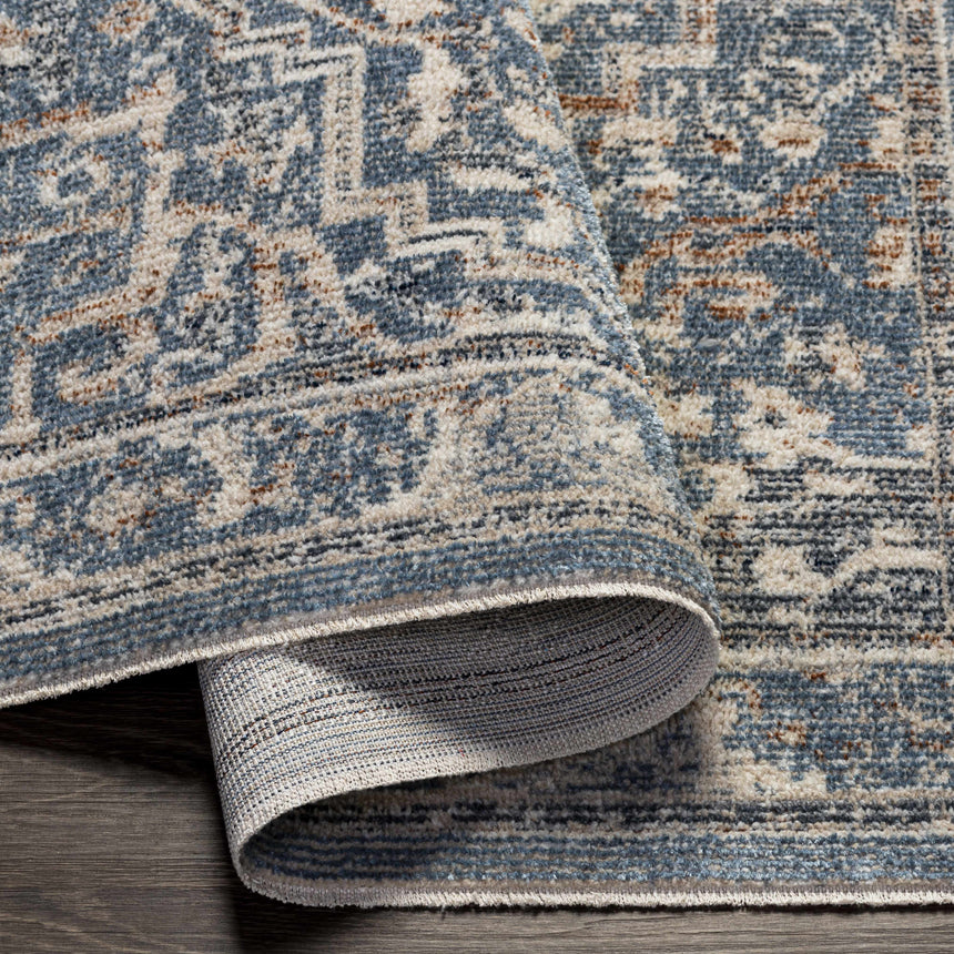 Buguey Cream&Blue  Area Rug - Clearance