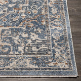 Buguey Cream&Blue  Area Rug - Clearance