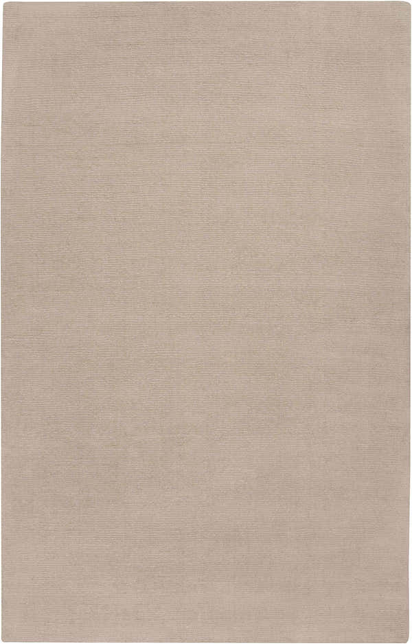 Close-up of the hand-loomed Brockton Solid Tan Area Rug, showing its subtle texture and neutral color. Design-Rectangle-58