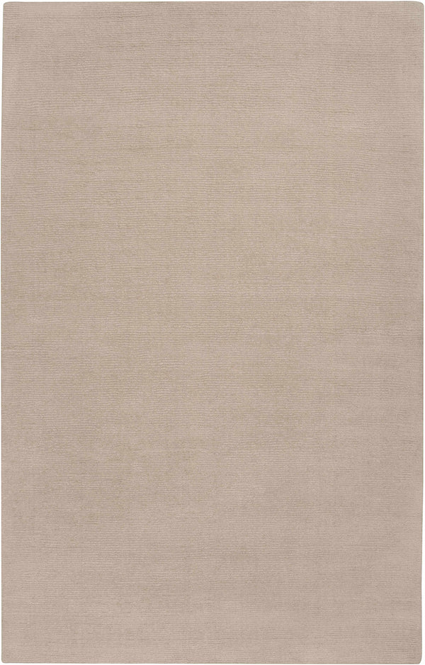 Brockton Solid Tan Wool Rug