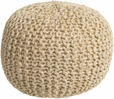 Watseka Jute Knitted Pouf