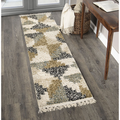 Bedouin Deco Blocks Off-White Clearance Rug