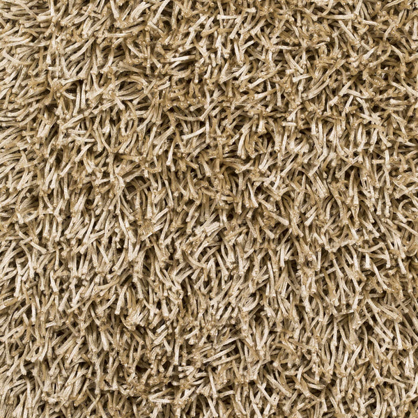 Browder Solid Beige Shag Rug - Clearance