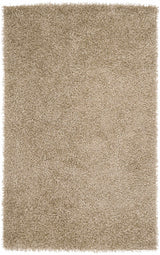 Browder Solid Beige Shag Area Rug - Clearance