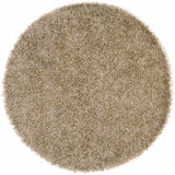 Browder Solid Beige Shag Area Rug - Clearance