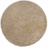 Browder Solid Beige Shag Area Rug - Clearance