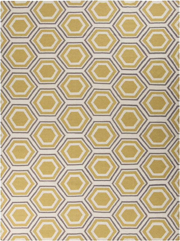 Welton Honeycomb Pattern Wool Rug - Clearance