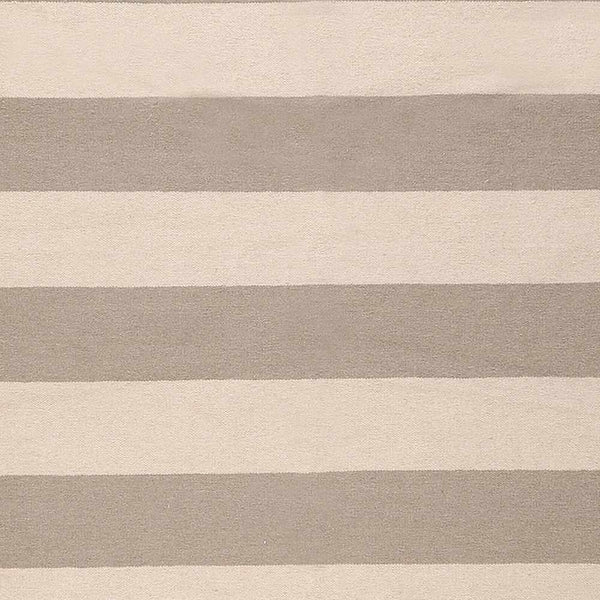 Ingersoll Beige&Gray Striped Wool Rug - Clearance