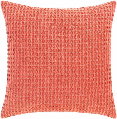 Solvang Coral Square Throw Pillow