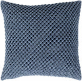 Whately Blue Square Throw Pillow - Clearance