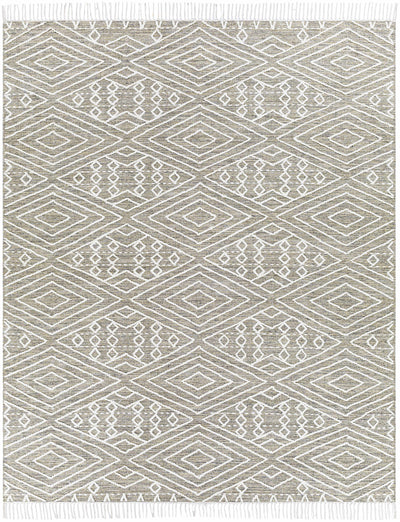 Skedee Gray/Cream Diamond Area Rug - Clearance