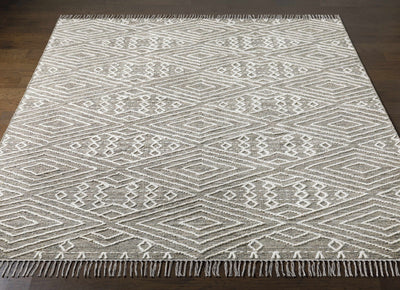 Skedee Gray/Cream Diamond Area Rug - Clearance