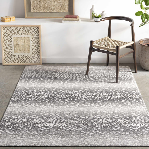 Gray Widnoon Cheetah Print Area Rug - Clearance