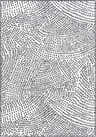 Close-up of the Wigmore Area Rug, a machine-woven rug with a black dash pattern on a white background. Design-Rectangle-5377