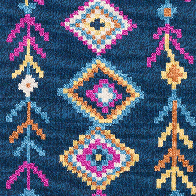 Wildwood 9x12 Blue Tassel Rug - Clearance