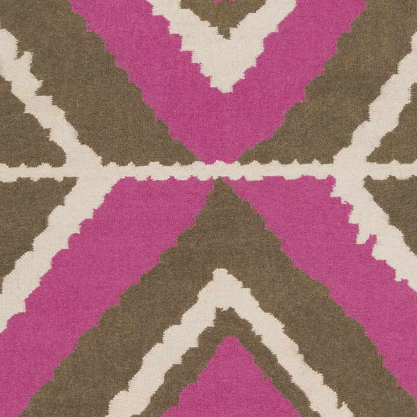 Wiley Magenta&Brown Wool Rug - Clearance